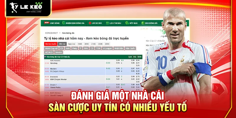 Đánh giá một nhà cái - sàn cược uy tín có nhiều yếu tố
