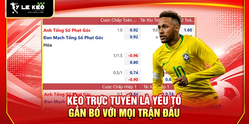 Kèo trực tuyến là yếu tố gắn bó với mọi trận đấu