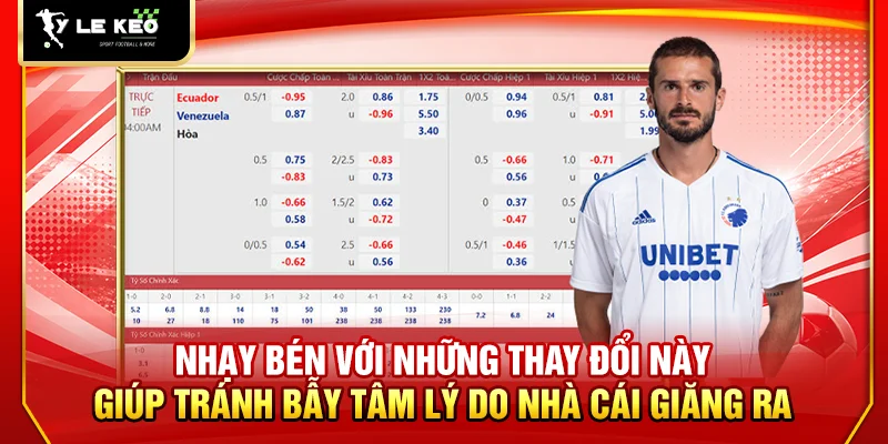 Nhạy bén với những thay đổi này giúp tránh bẫy tâm lý do nhà cái giăng ra